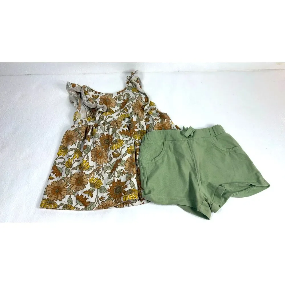 Girls Clothing Bundle Lot Size 5/6 Disney Gymboree Pants Shirts Shorts 14 Pieces